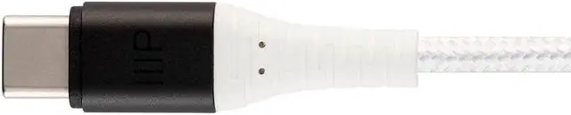 Alt view image 5 of 7 - Monoprice Nylon Braided USB C to USB A 2.0 Cable - 3 Feet - White | Type C, Durable, Fast Charge for Samsung Galaxy S10/ Note 8, LG V20 and - AtlasFlex Series