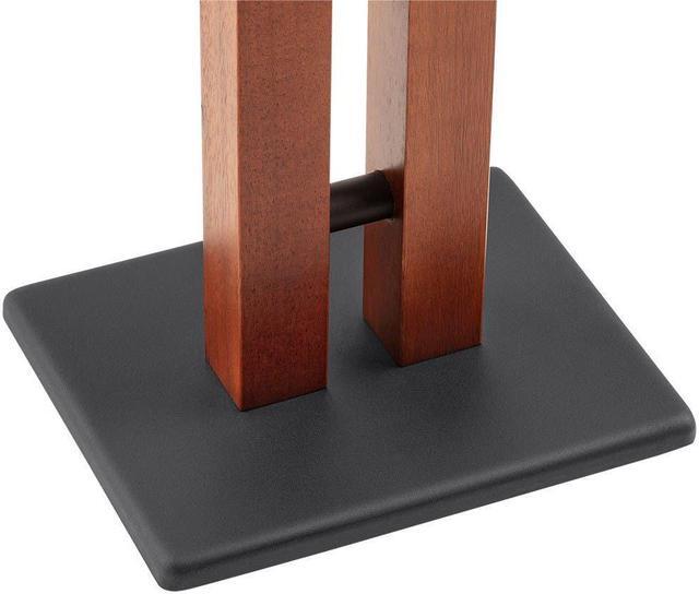 Alt view image 6 of 6 - Monoprice Monolith Speaker Stands - 24 Inch, Cherry (Each), 50lbs Capacity, Adjustable Spikes, Sturdy Construction, Ideal For Home Theater Speakers