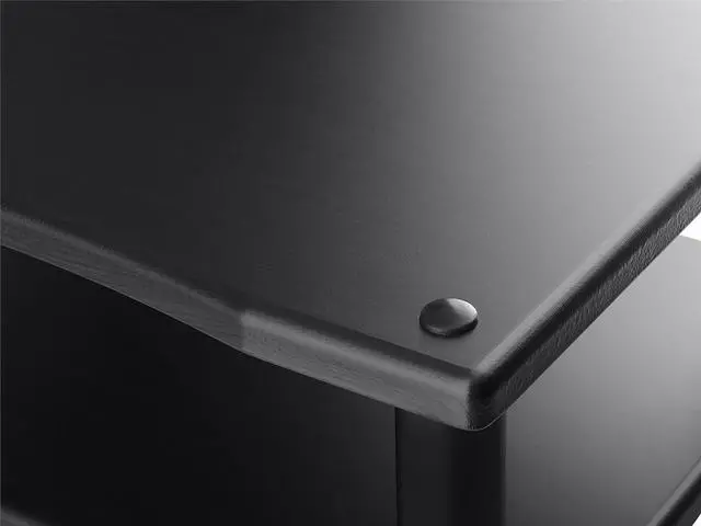 Alt view image 6 of 6 - Monolith 4 Tier Audio Stand XL - Black, Open Air Design, Each Shelf Supports Up to 75 lbs., Perfect Way to Organize AV Components