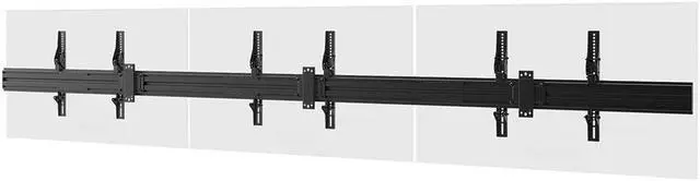 Alt view image 3 of 6 - Monoprice 3x1 Menu Board Wall Mount For Screens between 32in-65in, Max Weight 66lbs, VESA Patterns up to 600x400 - Commercial Series