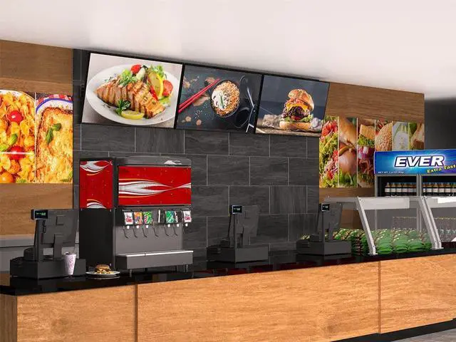 Alt view image 6 of 6 - Monoprice 3x1 Menu Board Wall Mount For Screens between 32in-65in, Max Weight 66lbs, VESA Patterns up to 600x400 - Commercial Series