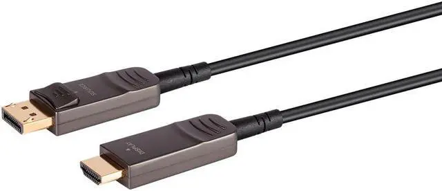 Alt view image 2 of 7 - Monoprice SlimRun AV HDR DisplayPort to HDTV Cable, 4K@60Hz, AOC, 100ft