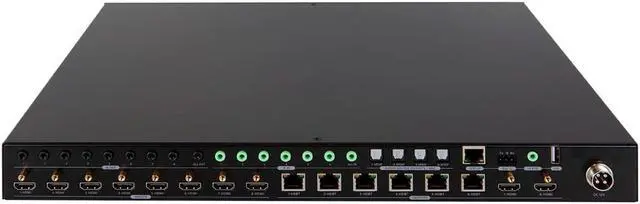 Alt view image 2 of 13 - Monoprice Blackbird 4K HDMI Matrix, 8x8, HDBaseT, HDR, 18G, 4K@60Hz, YCbCr 4:4:4, HDCP 2.2, EDID, IR,  SPDIF, RCA, TCP/IP, RS-232, W/ 7 Receivers 70m