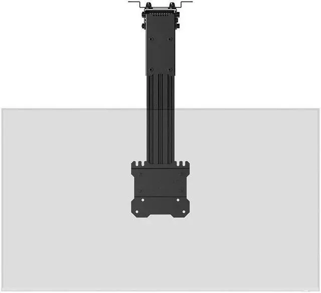Alt view image 3 of 14 - Monoprice Folding Ceiling TV Mount For TVs 10in to 40in, Max Weight 66lbs., Max Extension 15.7in, VESA Patterns up to 100x100 - Commercial Series
