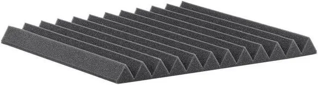 Alt view image 4 of 5 - Monoprice Studio Wedges Acoustic Foam Panels (12-pack) 1in x 12in x 12in Fire-Retardant, Easy To Install - Stage Right Series
