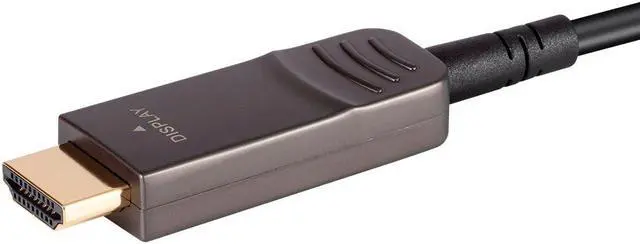 Alt view image 6 of 13 - Monoprice DisplayPort to HDTV Cable - 50 Feet, 4K@60Hz, AOC, Transmits Up To 100 Feet, Ultra Slim Design, Dynamic HDR - SlimRun AV Series