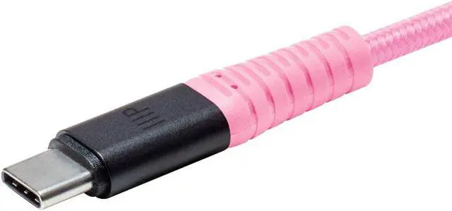 Monoprice Durable USB 2.0 Type-C Charge And Sync Kevlar Reinforced Nylon Braid Cable 6 Feet Red 5a 100w Aluminum Connectors Atlasflex Series
