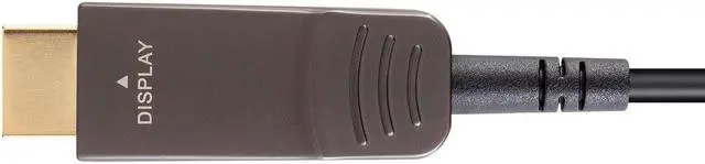 Alt view image 4 of 13 - Monoprice DisplayPort to HDTV Cable - 50 Feet, 4K@60Hz, AOC, Transmits Up To 100 Feet, Ultra Slim Design, Dynamic HDR - SlimRun AV Series