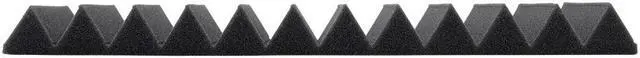 Alt view image 3 of 5 - Monoprice Studio Wedges Acoustic Foam Panels (12-pack) 1in x 12in x 12in Fire-Retardant, Easy To Install - Stage Right Series