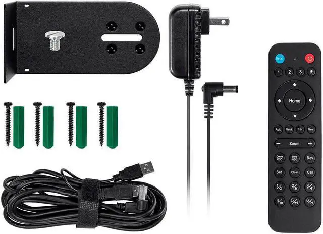 Alt view image 6 of 14 - Monoprice PTZ Conference Camera, Pan and Tilt with Remote, 1080p Webcam, USB 2.0, 10x Optical Zoom, For Small Meeting Rooms - Workstream Collection