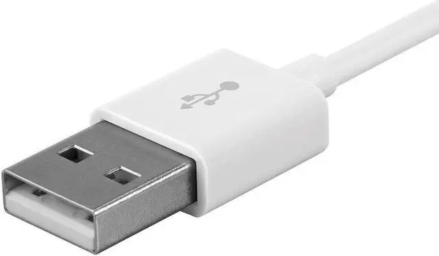 Alt view image 4 of 7 - Monoprice USB-A to Micro B Cable - 6 Feet - White, Polycarbonate Connector Heads, 2.4A, 22/30AWG - Select Series