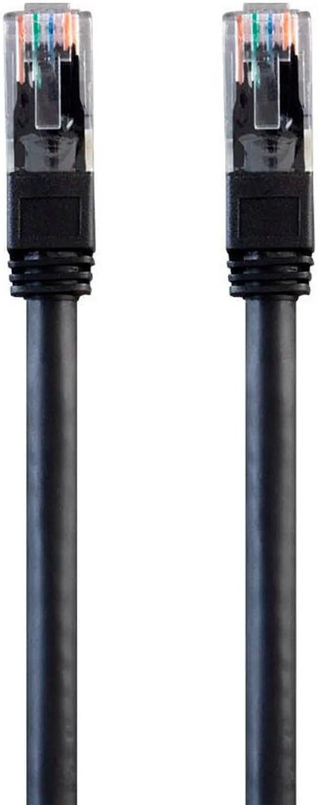 Alt view image 2 of 6 - Monoprice Cat6 Ethernet Patch Cable - 50 Feet - Black | Snagless RJ45, Stranded, 550MHz, UTP, Pure Bare Copper Wire, 24AWG, Outdoor Rated