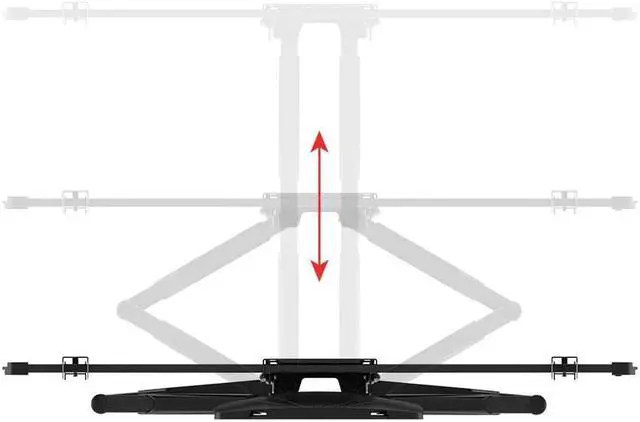Alt view image 4 of 16 - Monoprice Full-Motion Articulating TV Wall Mount Bracket for TVs 37in to 80in, Max Weight 99 lbs, Ext. from 1.6in to 18.7in, VESA Patterns 600X400