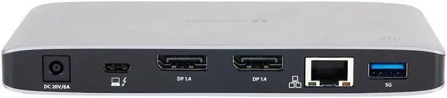 Alt view image 3 of 8 - Monoprice Thunderbolt 3 Dual DisplayPort Docking Station With USB-C MFDP Support For Non-Thunderbolt 3 Devices, With Thunderbolt 3 USB Type-C Cable