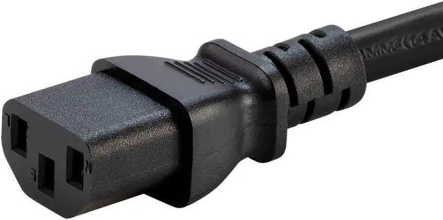 Alt view image 6 of 6 - Monoprice Heavy Duty Power Cord - 3 Feet - Black | NEMA 6-20P to IEC 60320 C13, 14AWG, 15A/1875W, SJT, 125V