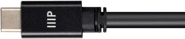 Alt view image 3 of 7 - Monoprice USB C 3.2 Gen2 Cable - 1 Meter (3.3 Feet) - Black | 10Gbps, 5A, Type C, Ultra Compact , Compatible with Apple iPad / Xbox One / PS5 / Switch / Android and More