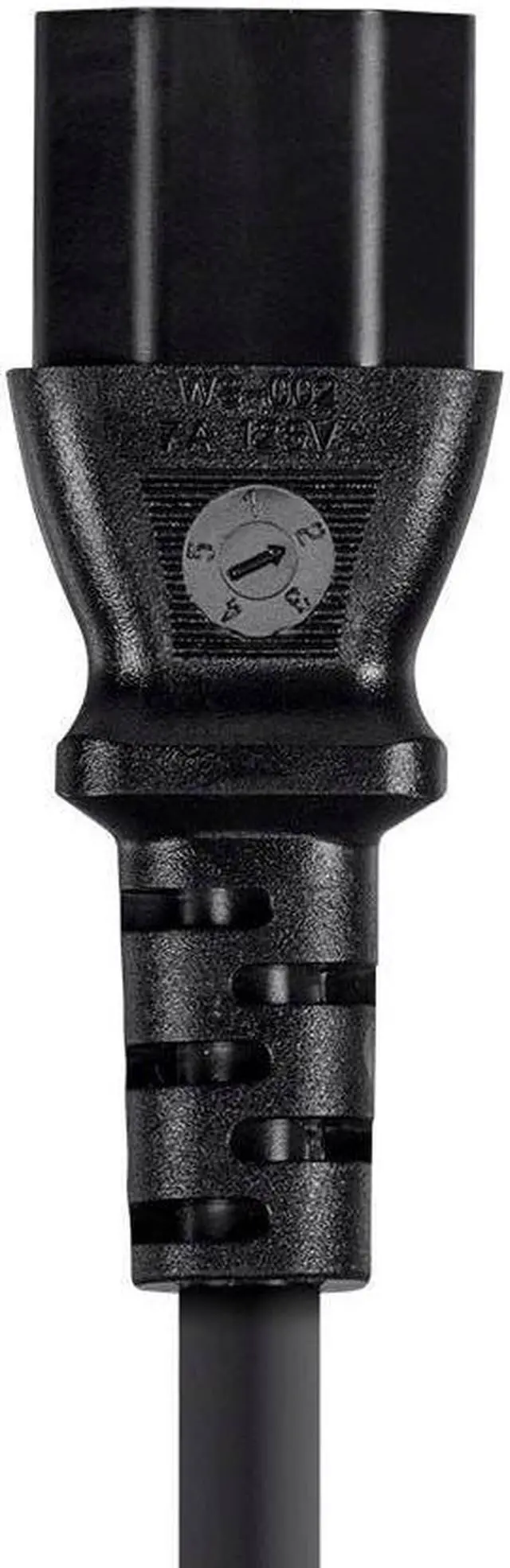 Alt view image 6 of 7 - Monoprice Power Cord Cable - 6 Feet - Black | 18AWG Japanese JIS C 8303 Male to C13 Female with Ground Wire