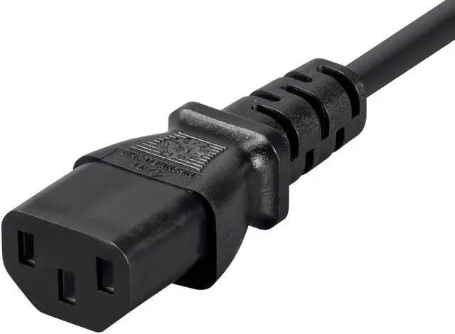 Alt view image 4 of 7 - Monoprice Power Cord Cable - 6 Feet - Black | 18AWG Japanese JIS C 8303 Male to C13 Female with Ground Wire