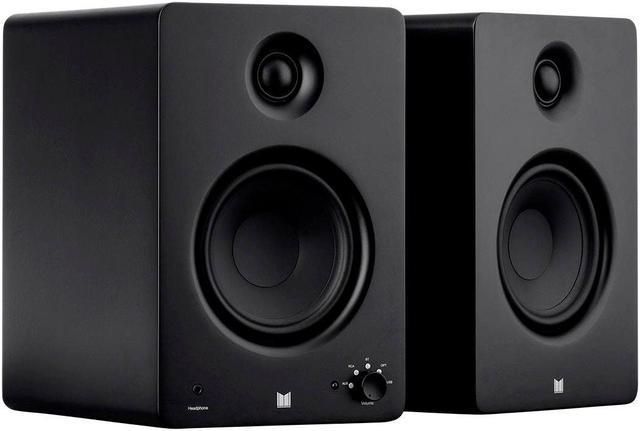Monoprice Monolith MM-5 Powered Multimedia Speakers - Black (Pair), With Bluetooth aptX HD, USB DAC, Optical Inputs, Subwoofer and Remote Control Home Audio Speakers - Newegg.com