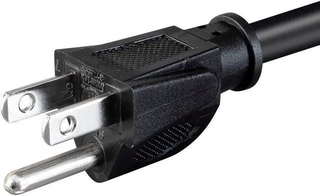 Alt view image 4 of 8 - Monoprice Heavy Duty Computer Power Cord - 15 Feet - Black | NEMA 5-15P to IEC 60320 C19, 14AWG, 15A, SJT, 125V, For Powering Computers, Servers