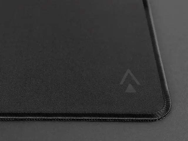 Alt view image 2 of 5 - Dark Matter by Monoprice Launch Gaming Mouse Pad - Black Premium Micro-Woven Cloth, 450x400mm, Anti-fray Stitched Edges, Plush 2mm Thickness, Optimized for both Optical and Laser Sensors