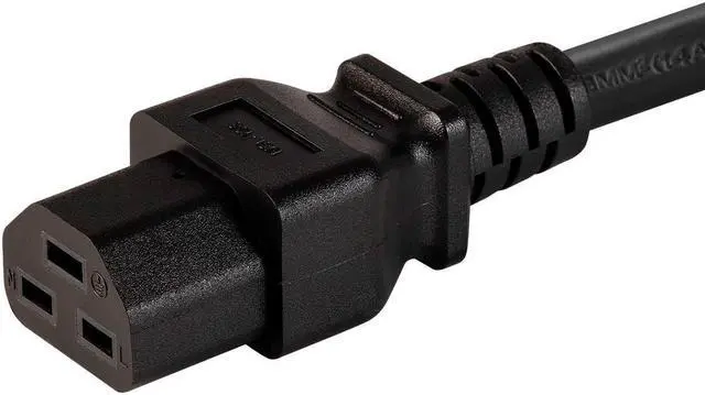 Alt view image 6 of 6 - Monoprice Heavy Duty Extension Cord - 6 Feet - Black | IEC 60320 C20 to IEC 60320 C21, For Powering Servers, Routers, & Other High-Output Network Devices