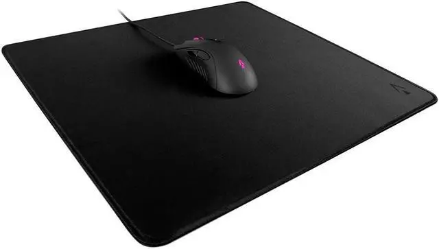 Alt view image 5 of 5 - Dark Matter by Monoprice Launch Gaming Mouse Pad - Black Premium Micro-Woven Cloth, 450x400mm, Anti-fray Stitched Edges, Plush 2mm Thickness, Optimized for both Optical and Laser Sensors
