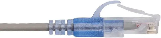 Alt view image 4 of 5 - Monoprice SlimRun Cat6A Ethernet Patch Cable - Network Internet Cord - RJ45, 550Mhz, UTP, Pure Bare Copper Wire, 10G, 30AWG, 5ft, Gray, 10-Pack