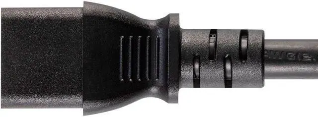 Alt view image 4 of 6 - Monoprice Heavy Duty Power Cord - 6 Feet - Black | NEMA 6-15P to IEC 60320 C13, 14AWG, 15A, SJT, 125V, For Powering Computers, Printers, Scanners