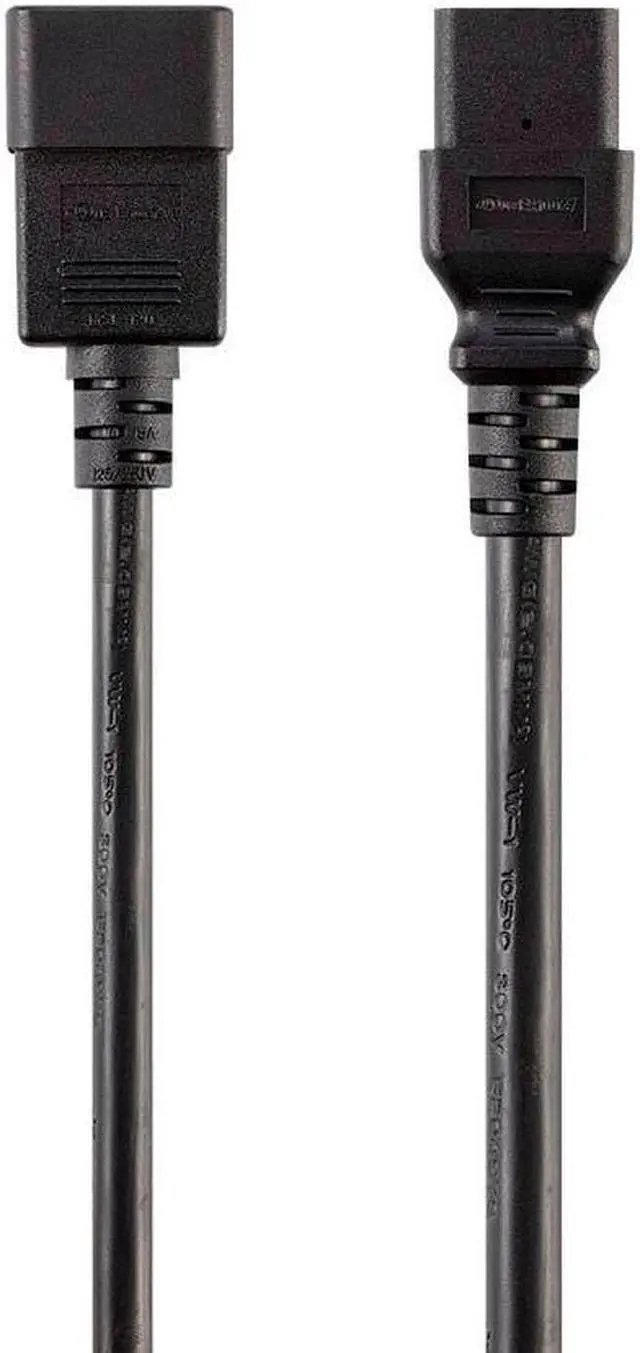 Main image of Monoprice Heavy Duty Extension Cord - 6 Feet - Black | IEC 60320 C20 to IEC 60320 C21, For Powering Servers, Routers, & Other High-Output Network Devices