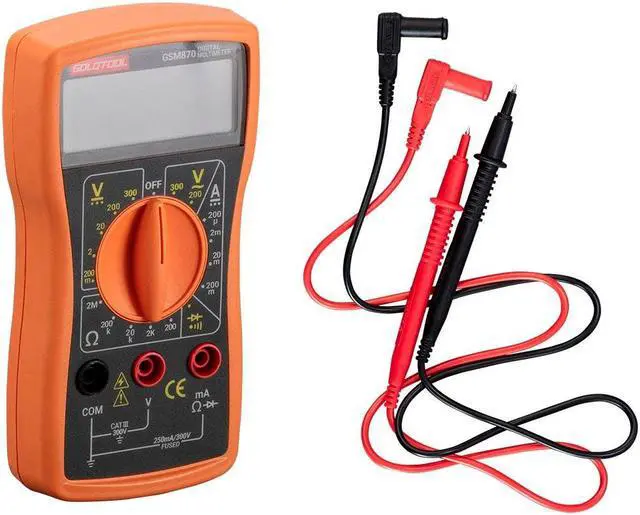 Alt view image 3 of 4 - Digital Multimeter For Testing Voltage, Current, Resistance, and Diodes, DC Voltage Range Scales: 300V, 200V, and 20V
