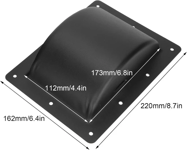 Alt view image 3 of 7 - 2Pcs Cabinet Speaker Handles, Speaker Handles, Black Metal Recessed Handles for Speakers, Stage Audios, 6.4 * 8.7