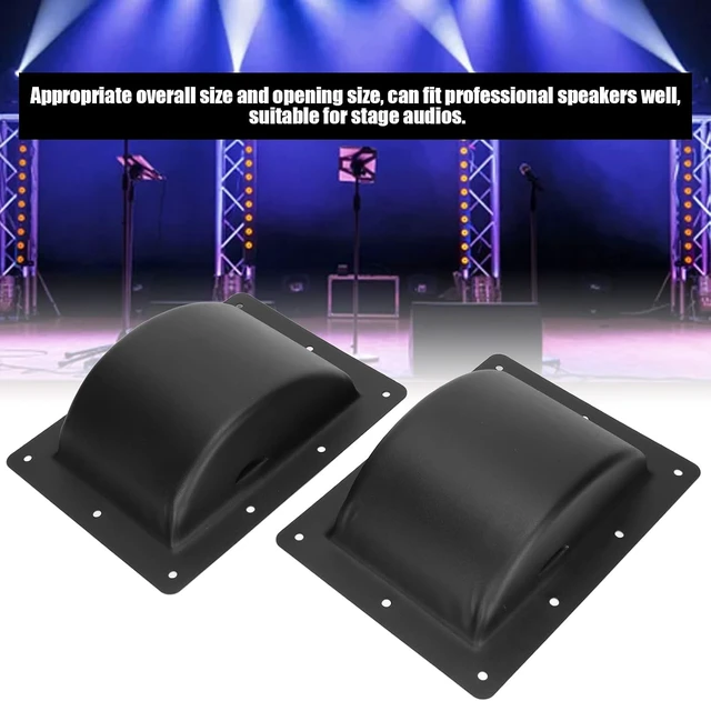 Alt view image 4 of 7 - 2Pcs Cabinet Speaker Handles, Speaker Handles, Black Metal Recessed Handles for Speakers, Stage Audios, 6.4 * 8.7