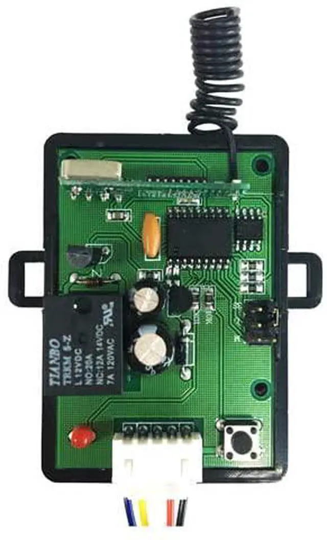 Alt view image 3 of 6 - RF 12V 1CH Wireless Receiver with 4 Remote Control Transmitters 315Mhz for Door Gate Garage Opener Access Controller Switch Relay - FPC-5229