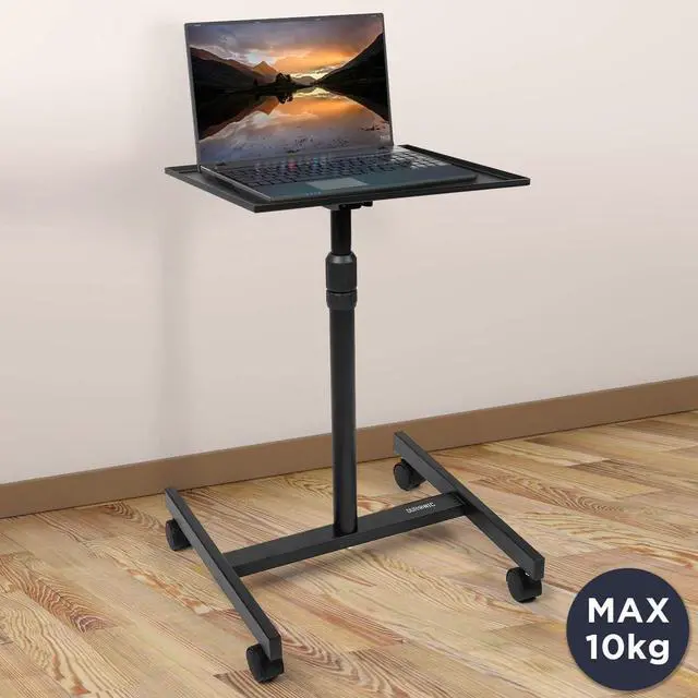Alt view image 2 of 7 - Duronic Table Stand WPS20 Adjustable Height Floor Projector/Laptop Stand with Wheels