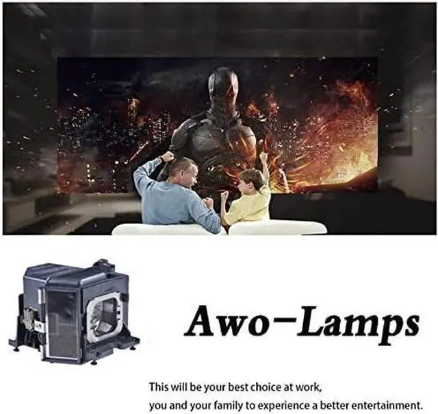 Alt view image 3 of 7 - AWO Original NSHA Lamp Bulb for LMP-H260 with Housing for Sony VPL-VW500ES,VPL-VW600ES Projectors