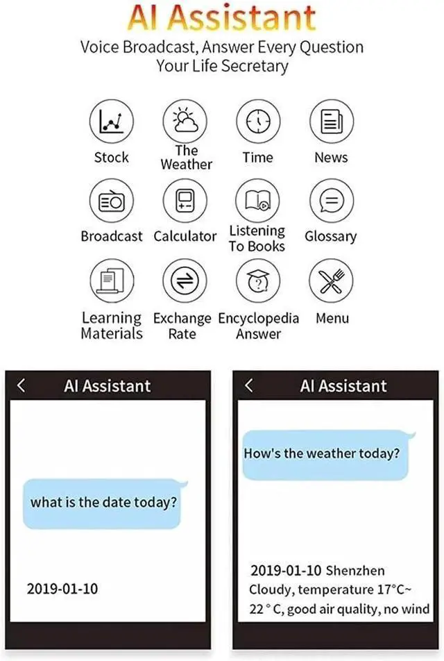 Alt view image 5 of 5 - Smart Translator Instant Voice Photo Scanning Support Offline 2.4 Inch Press Screen Multi-Language Translator