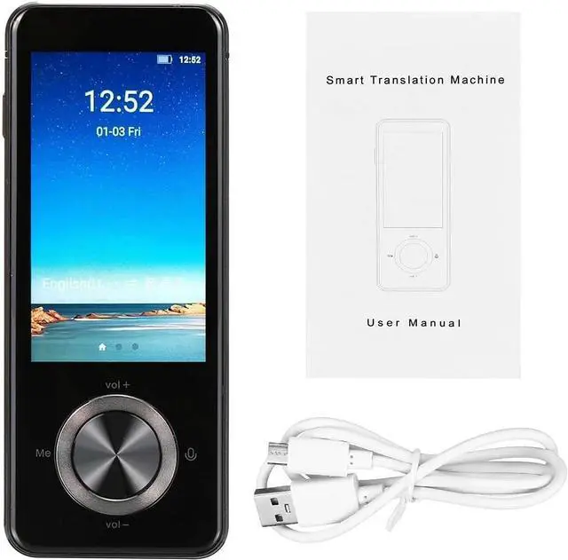 Alt view image 2 of 7 - M9 Instant Voice Translator Portable Language Translator in Real-time Smart Translator Supports 12 Offline Languages(White-Fruit peach5)