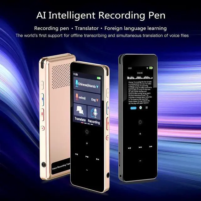 Alt view image 5 of 6 - 89 Languages X1 Voice Recording Translator Device Support Instant Two Way Translation WiFi/Hotspot/Offline with 2.0 Inch(D)