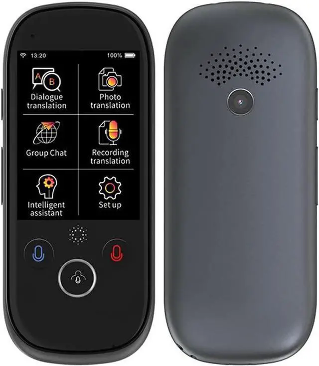 Main image of K1 Pro Smart Voice Translator Device with 2.4 Inch Touchscreen WiFi/Hotspot Connection/Offline Support 77 Languages(Gray)