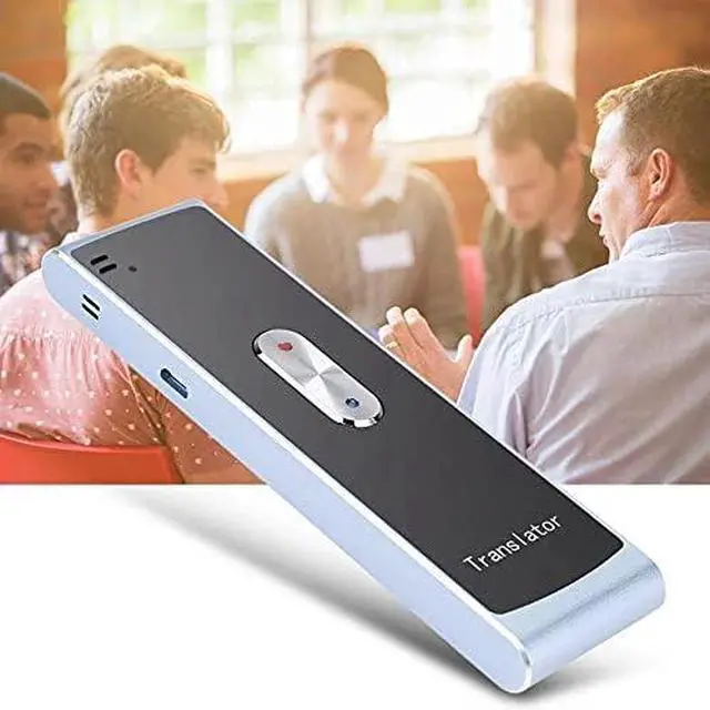 Alt view image 3 of 3 - Portable Intelligent Translator Multi Language Two-Way Real Time Voice Text Translation Pocket Device(Black)