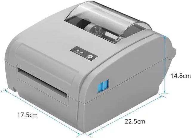 Alt view image 2 of 7 - Multifunction Desktop 110mm Thermal Paper Printer Barcode Label BT Communication Interface