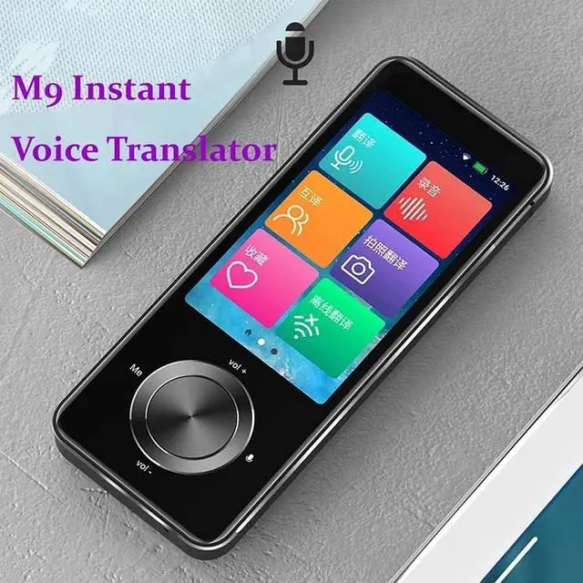 Alt view image 5 of 5 - M9 Instant Voice Translator Portable Language in Real-time Smart Translator Supports 12 Offline Languages(Gray)