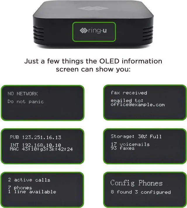 Alt view image 4 of 6 - ring-u Hello Hub Small Business Phone System (PBX) and Service (VOIP). Up to 30 Lines and 75 Extensions. Keep Your Number! Set-up Easier Than a Wireless Router. Ring-u Service Required.