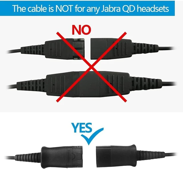 Alt view image 5 of 6 - QD-to-USB Adapter Cable with Volume-Mute - 5PACK for 4-Pin Plantronic-QD Plug Headset