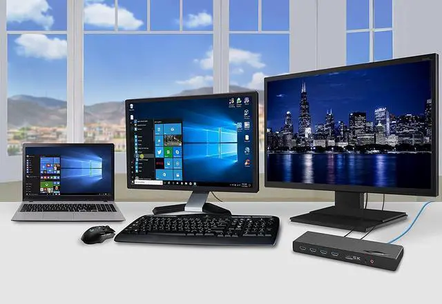 Alt view image 2 of 7 - Diamond DS6950 Ultra Dock 5K/4K USB Type-C, Type-A Docking Station Compatible with Thunderbolt 3 Laptops/Desktop PCs