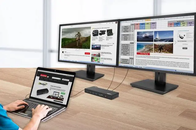 Alt view image 5 of 7 - Diamond DS6950 Ultra Dock 5K/4K USB Type-C, Type-A Docking Station Compatible with Thunderbolt 3 Laptops/Desktop PCs