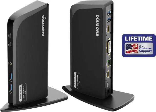 Alt view image 2 of 7 - Diamond Multimedia DS3900PD Diamond Multimedia Triple Display 4K Universal Type-C Docking Station with Power Delivery (65W) for Mac and Windows Equipped Type-C/Thunderbolt 3 Laptops