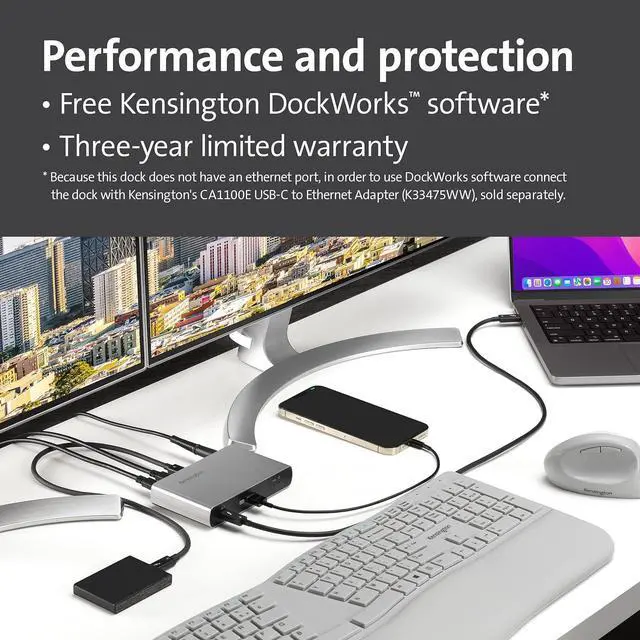 Alt view image 7 of 7 - Kensington SD2600T Thunderbolt 4 Hub, Dual 4K, 65W PD - Mac and Windows (K34036NA)