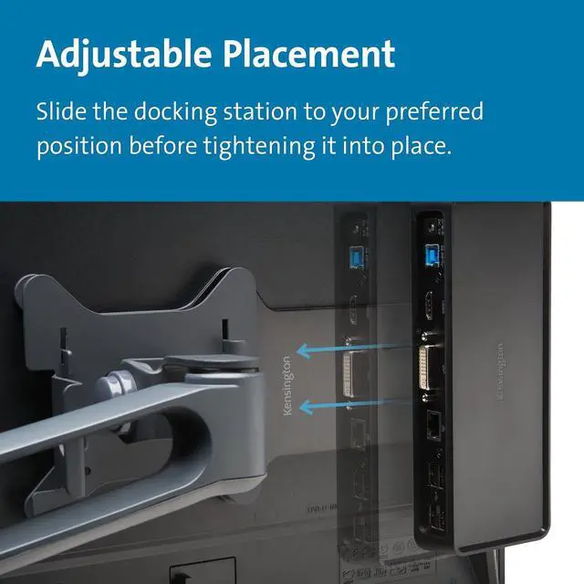 Alt view image 4 of 6 - Kensington Docking Station VESA-Compatible Monitor Mounting Plate (K33959WW)